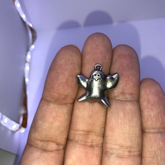 Pewter Halloween Ghost Charm - Picture 10 of 16